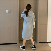 ロングスウェットワンピ