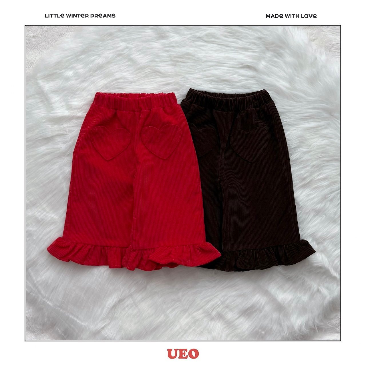 UEO［取寄］frill pang corduroy pants 26winter