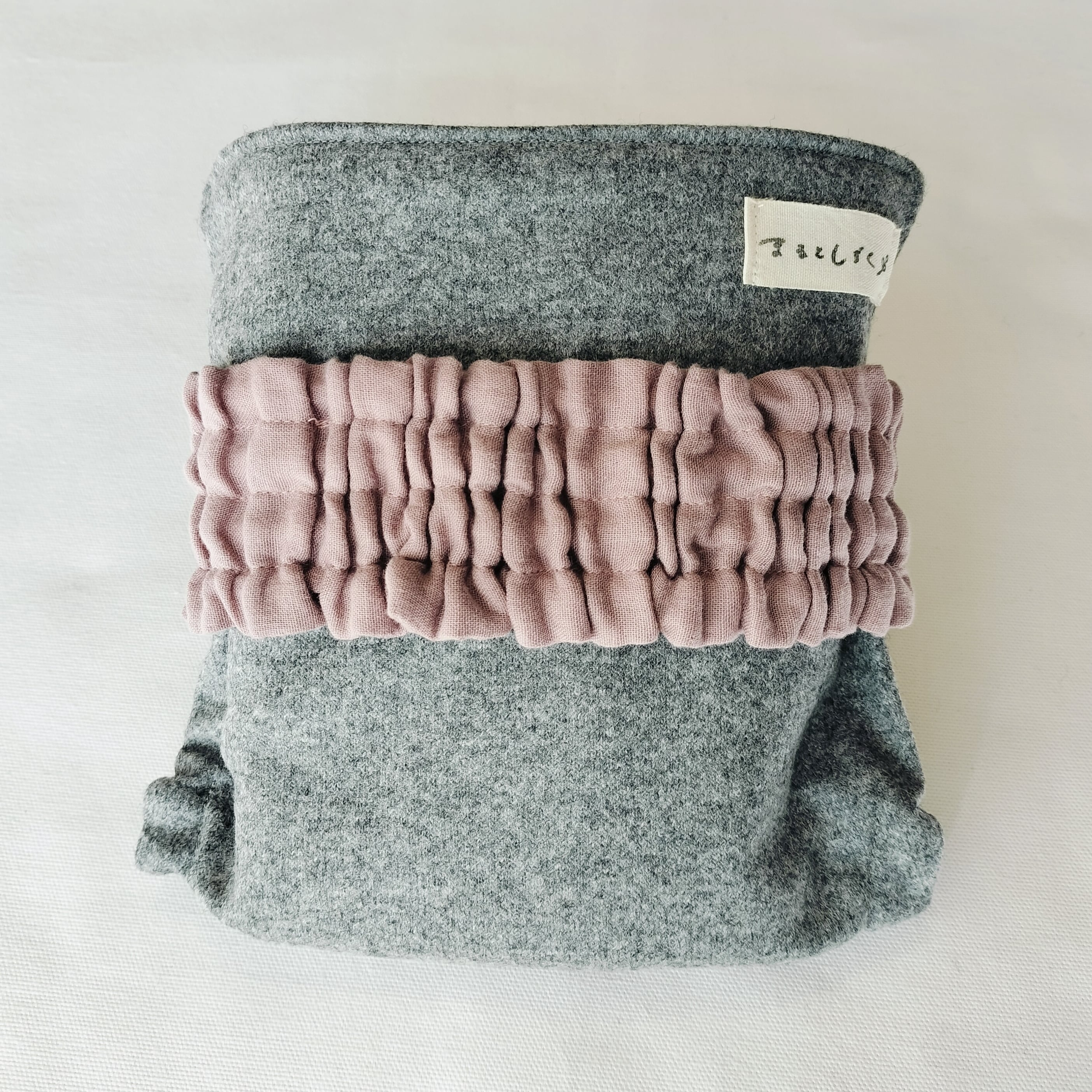 《グレー&グレー》オールウールタイプ/布おむつカバー