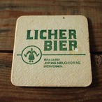 ヴィンテージ ビールの厚紙コースター31 LICHER BIER