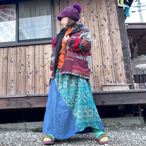 ヤク重ね着風スカート A