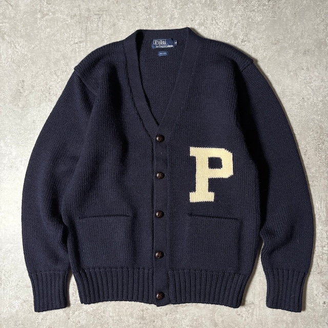 1990s “Polo Ralph Lauren” Lettered Wool Cardigan