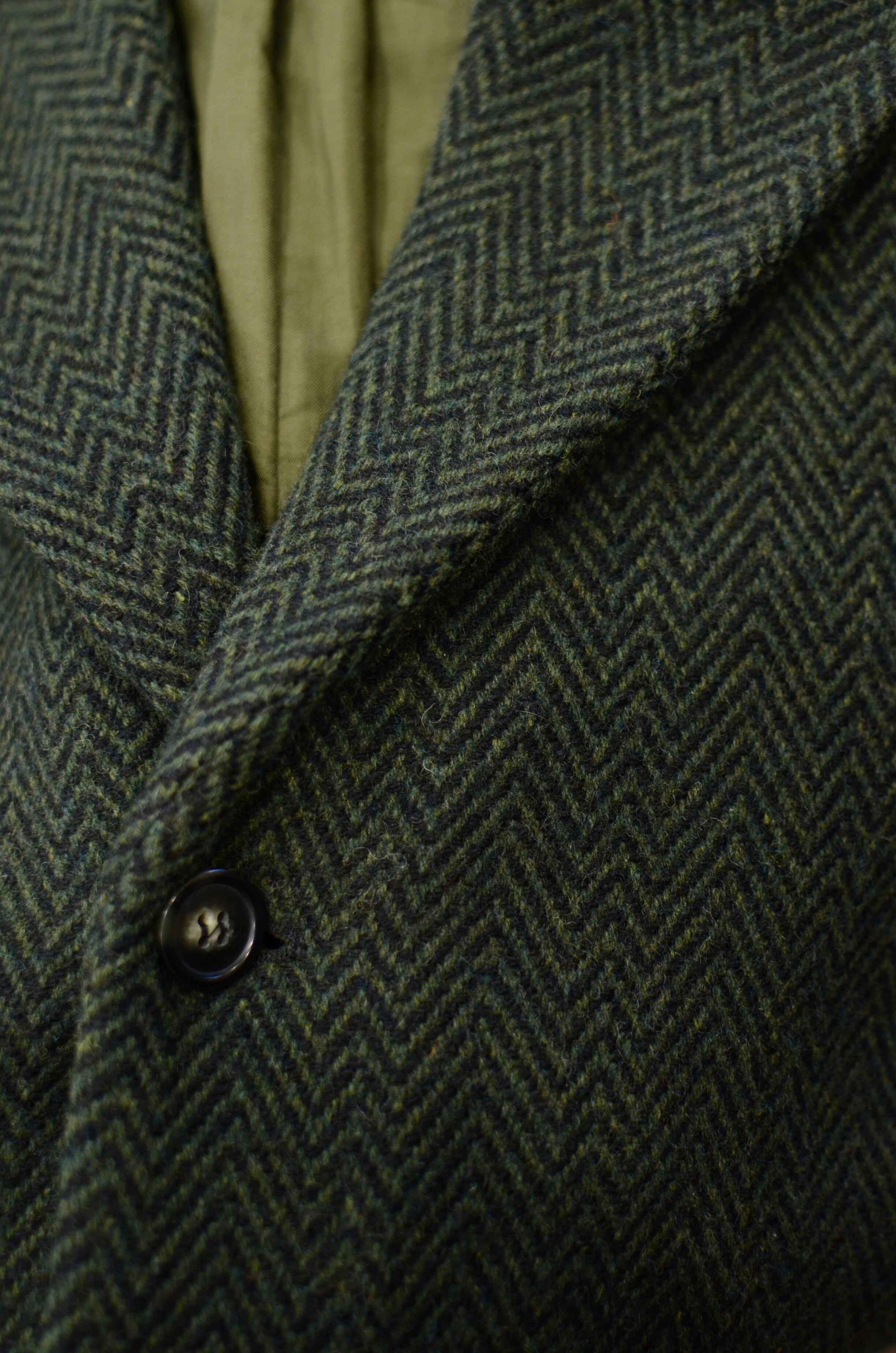 A.P.C. ヘリンボーンウール コート | leger