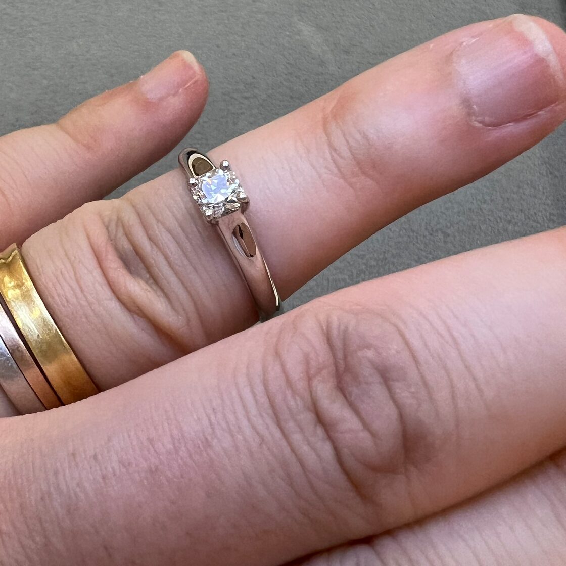 ティファニー ルシダ Pt950 ダイヤモンド 0.40ct 16号 used jewelry 