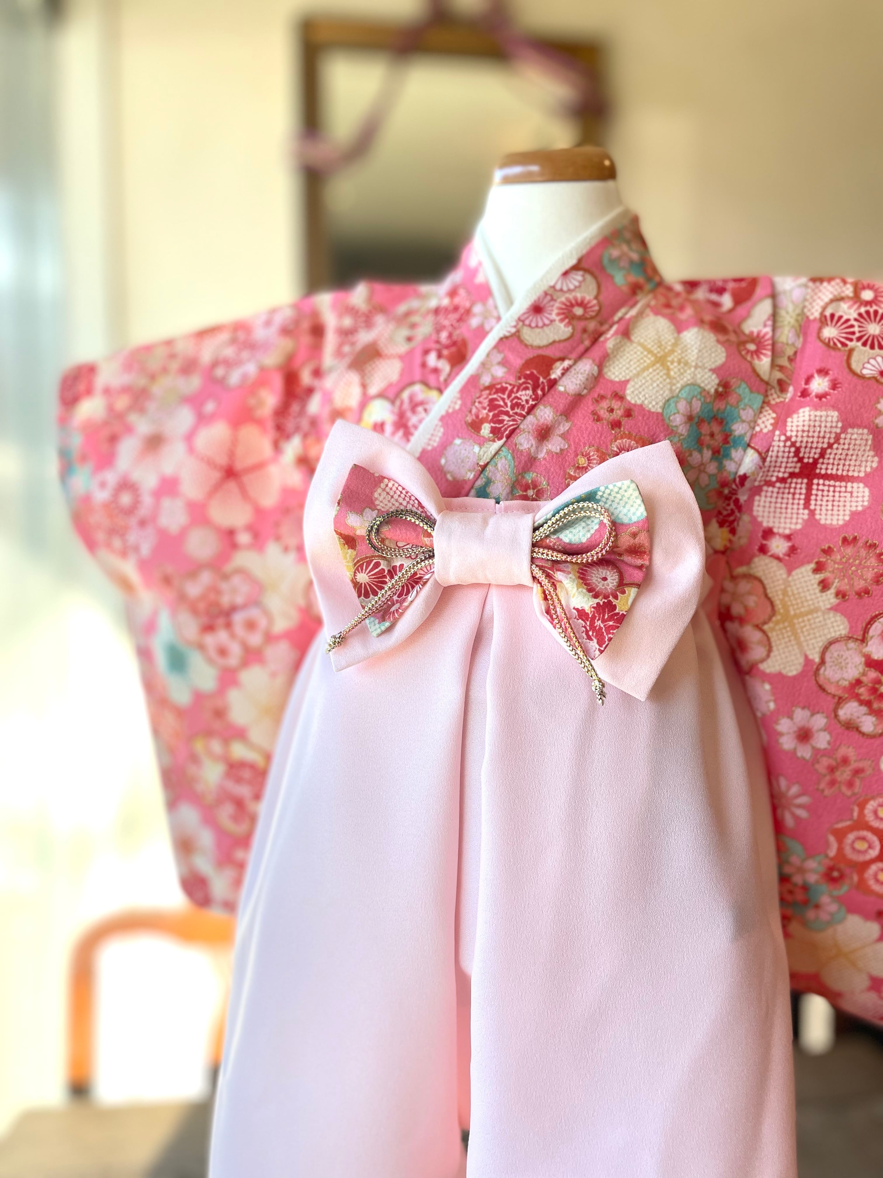 オーダー専用 袴と靴下セット a.m.baby hakama ベビー袴 Sサイズ80-95 