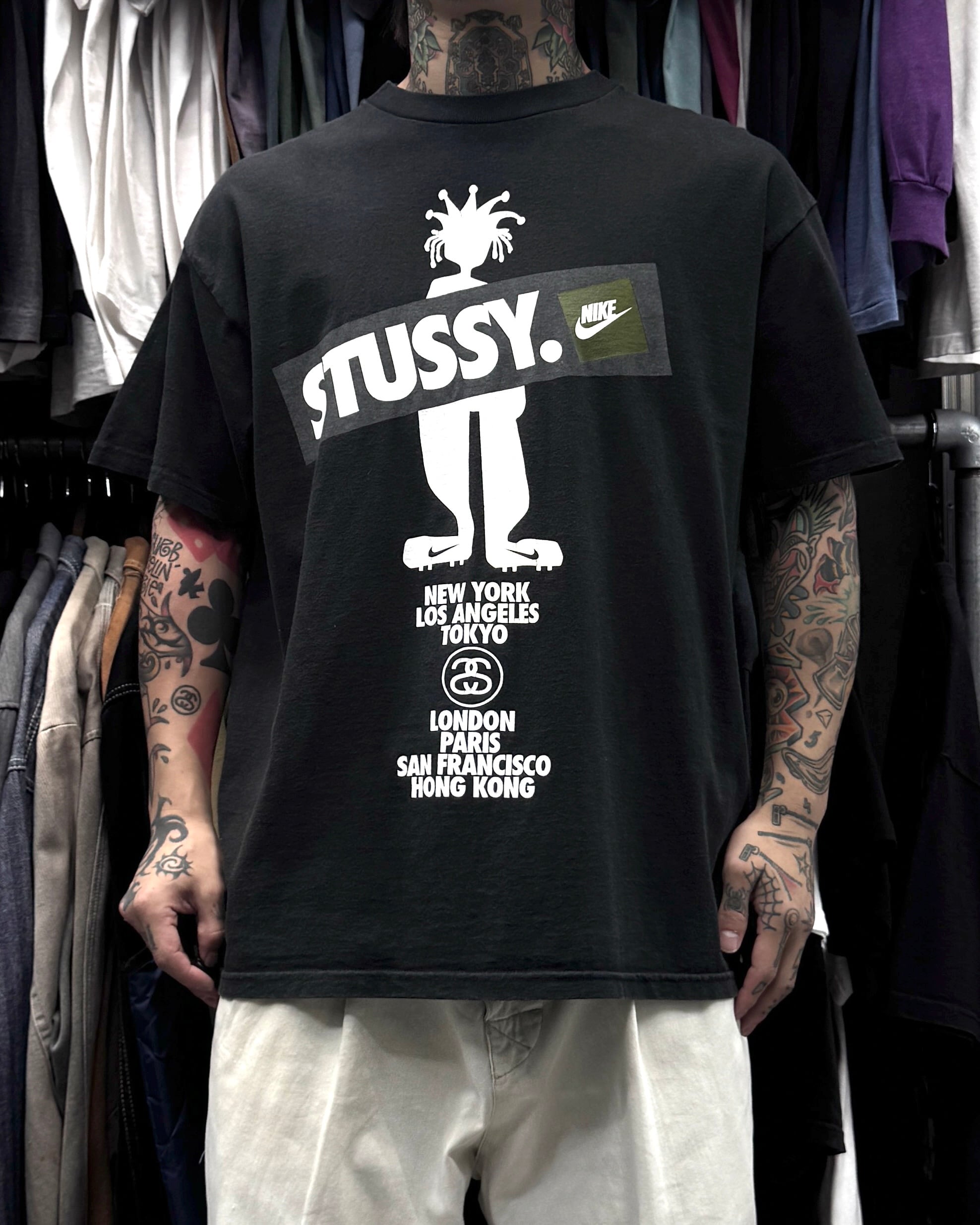 t*4様 old stussy Larry Clark レオナルドディカプリオ 10's old stussy Photo Design Tee 