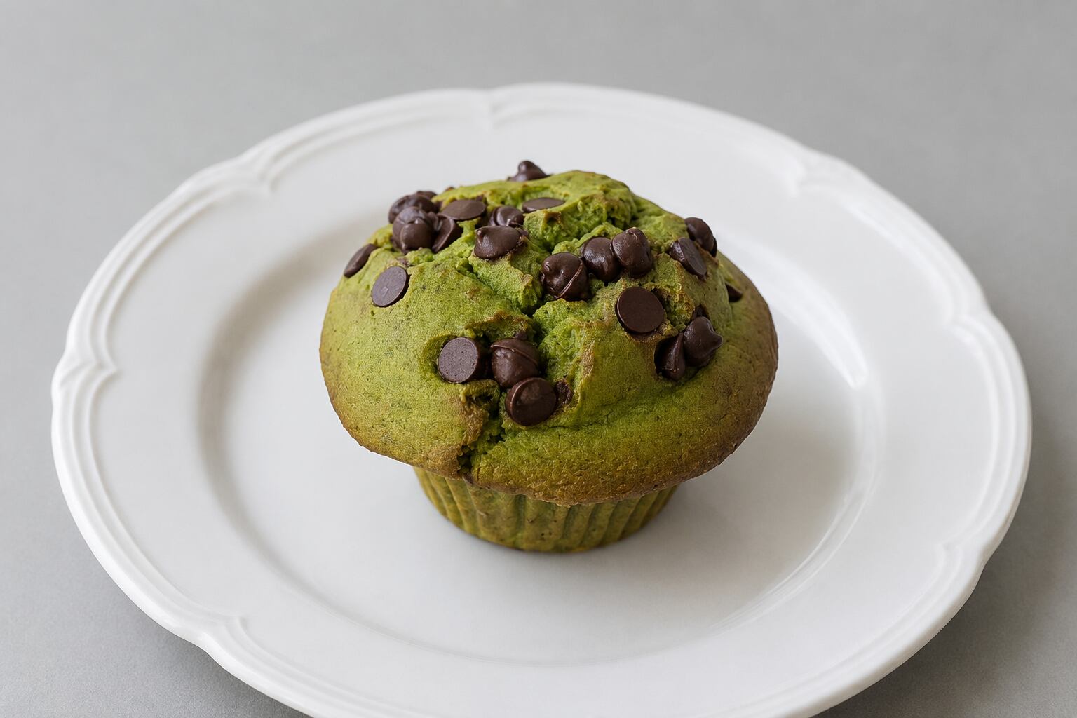 お抹茶チョコチップ米粉マフィン