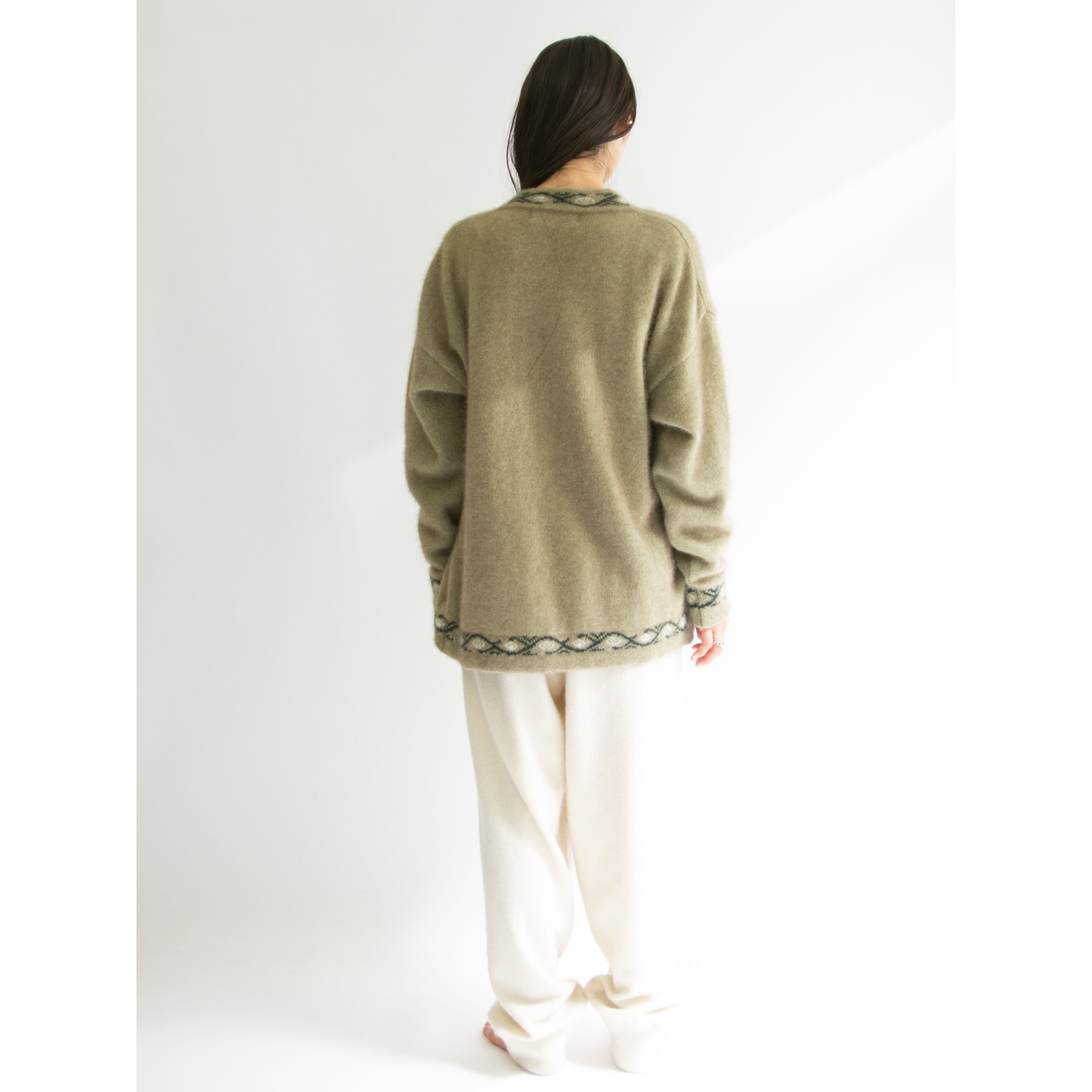 MERINO MINK】Made in New Zealand Wool-Possum-Polyamide Knit 