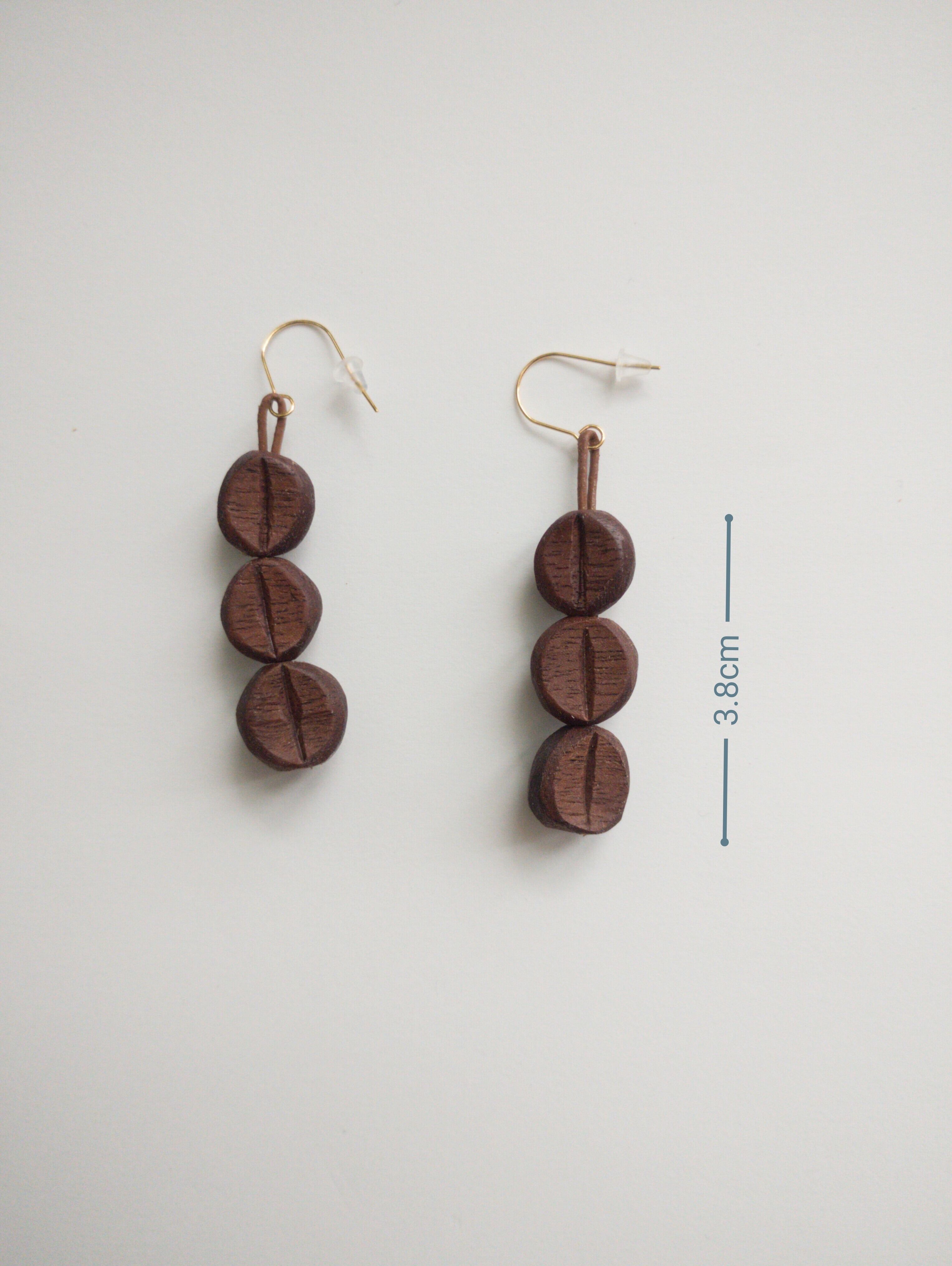 コーヒー豆 ピアス | seki omocha