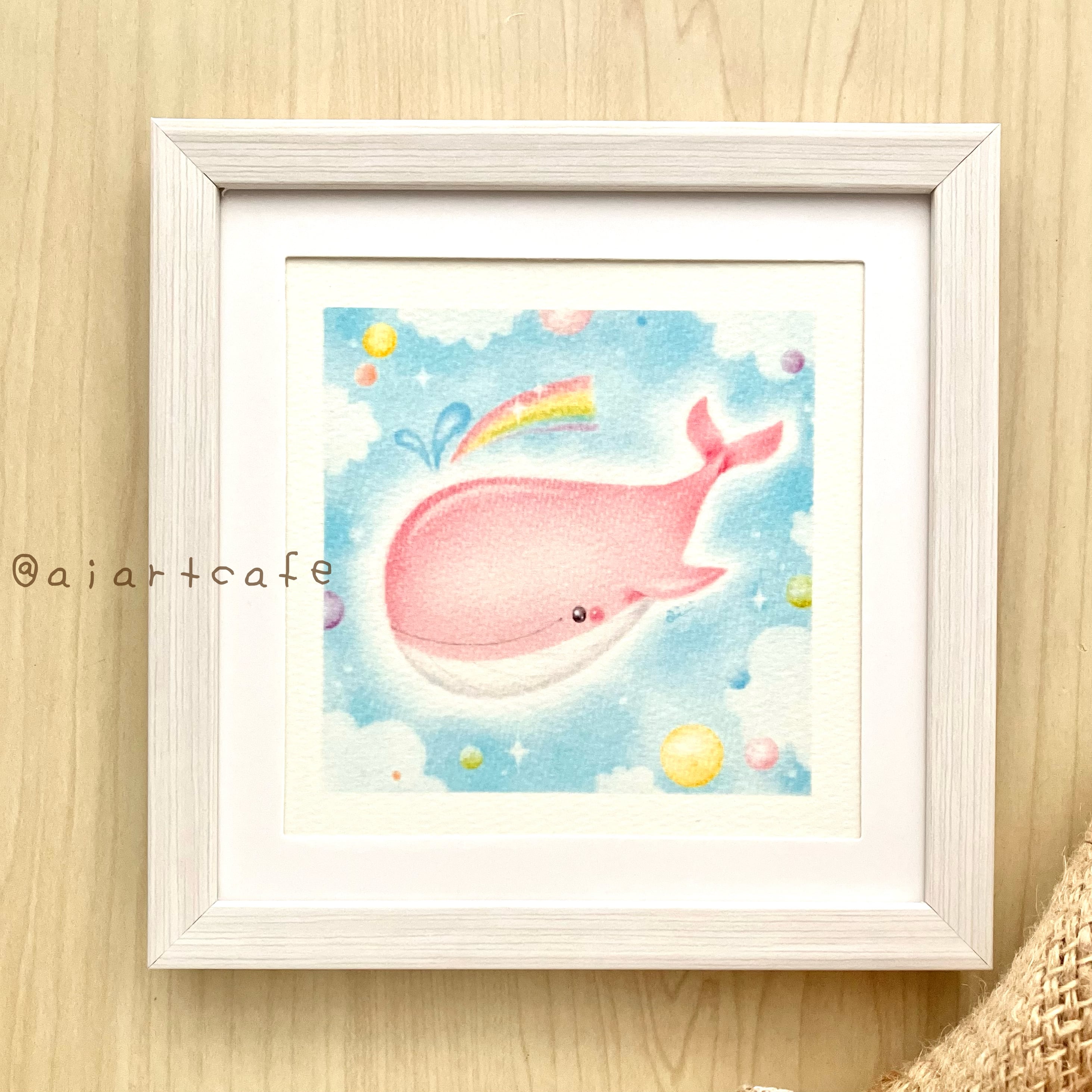 アートプリント⭐︎優しいくじら【複製画】 | aimi Online-shop