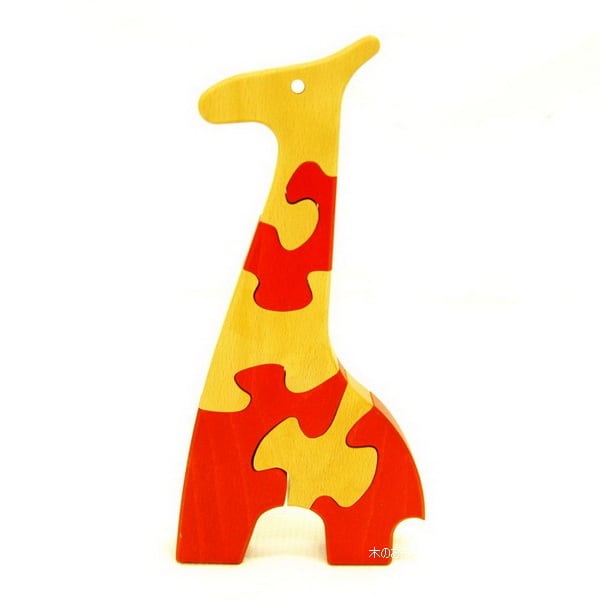 ヴィターリ 動物パズル きりん VITALI 立体パズル 1歳半〜 | 木の