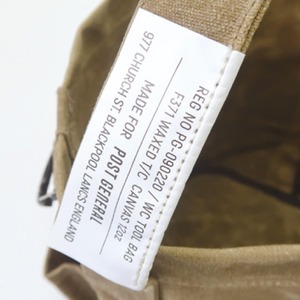 POST GENERAL ポストジェネラル WAXED CANVAS TOOL BAG ROUND ワックスドキャンバス　ツールバッグ ラウンド 全2色