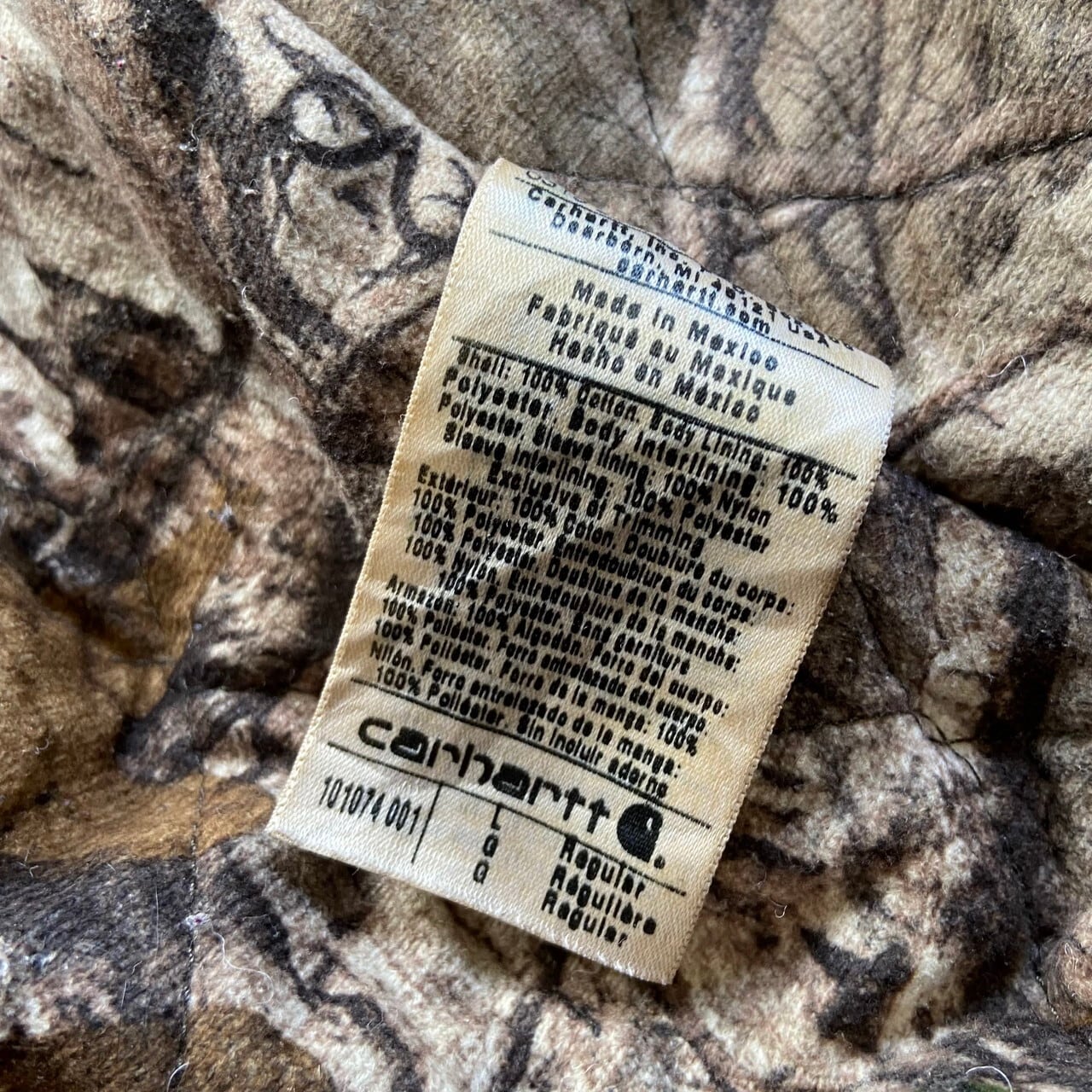 Carhartt カーハート リアルツリーカモライナー アクティブパーカー