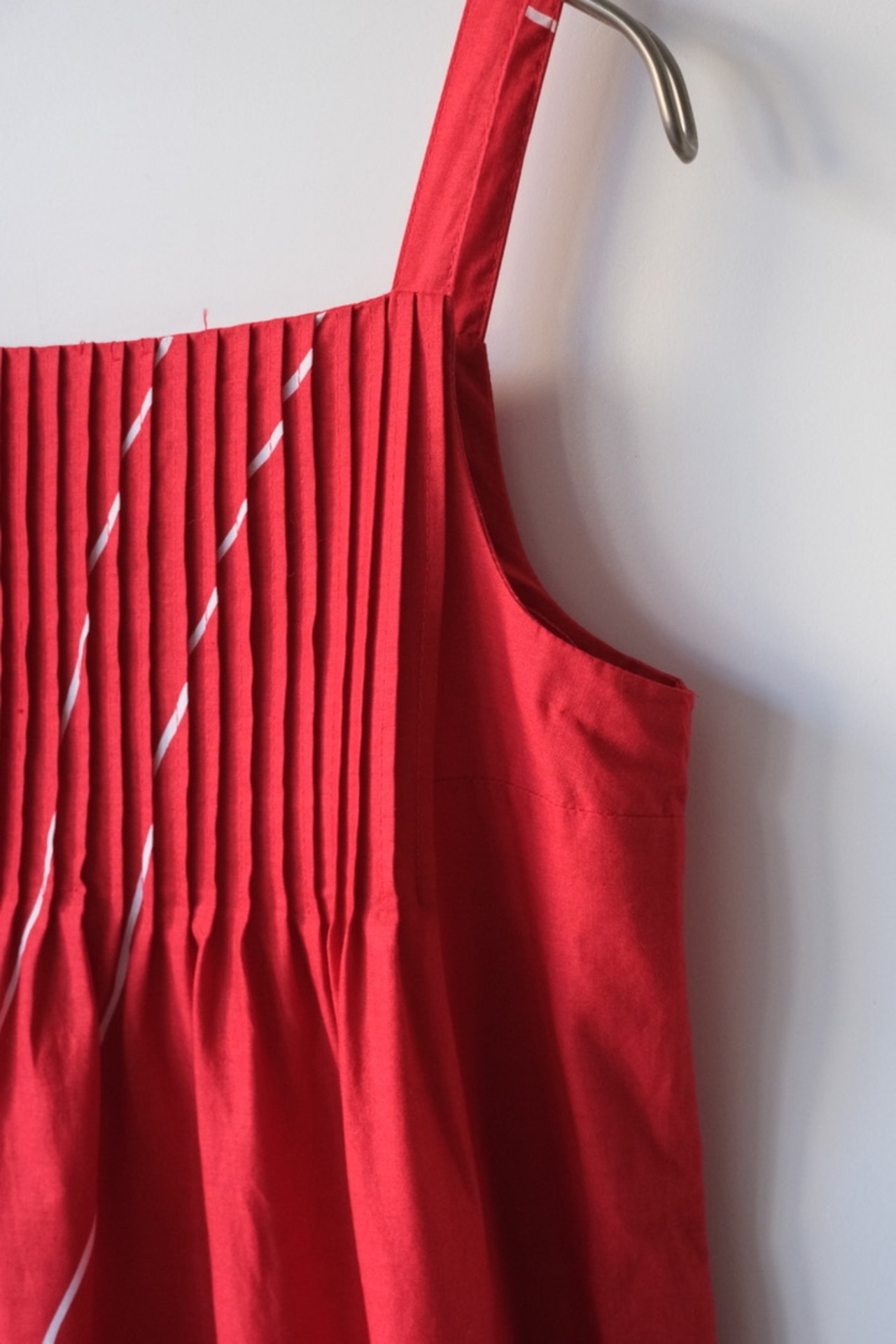 Marimekko tomato red white cami dress