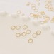 14K・18K真金保色オープンリング DIYアクセサリー