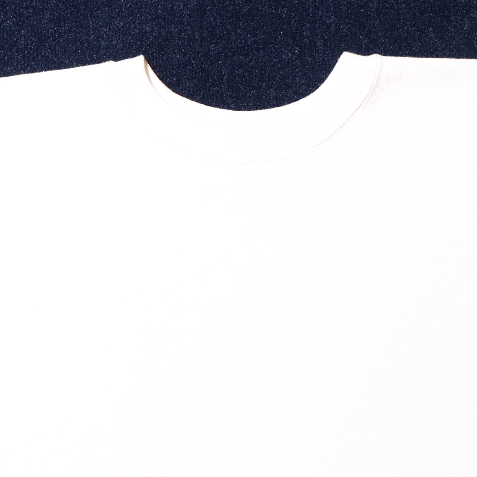 L 白 目無し無地 90s USA ホワイト リバースウィーブ チャンピオン  