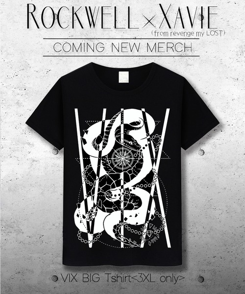Rockwell ✕ Xavie (revenge my LOST)　VIX BIG T Shirt <3XL Only>