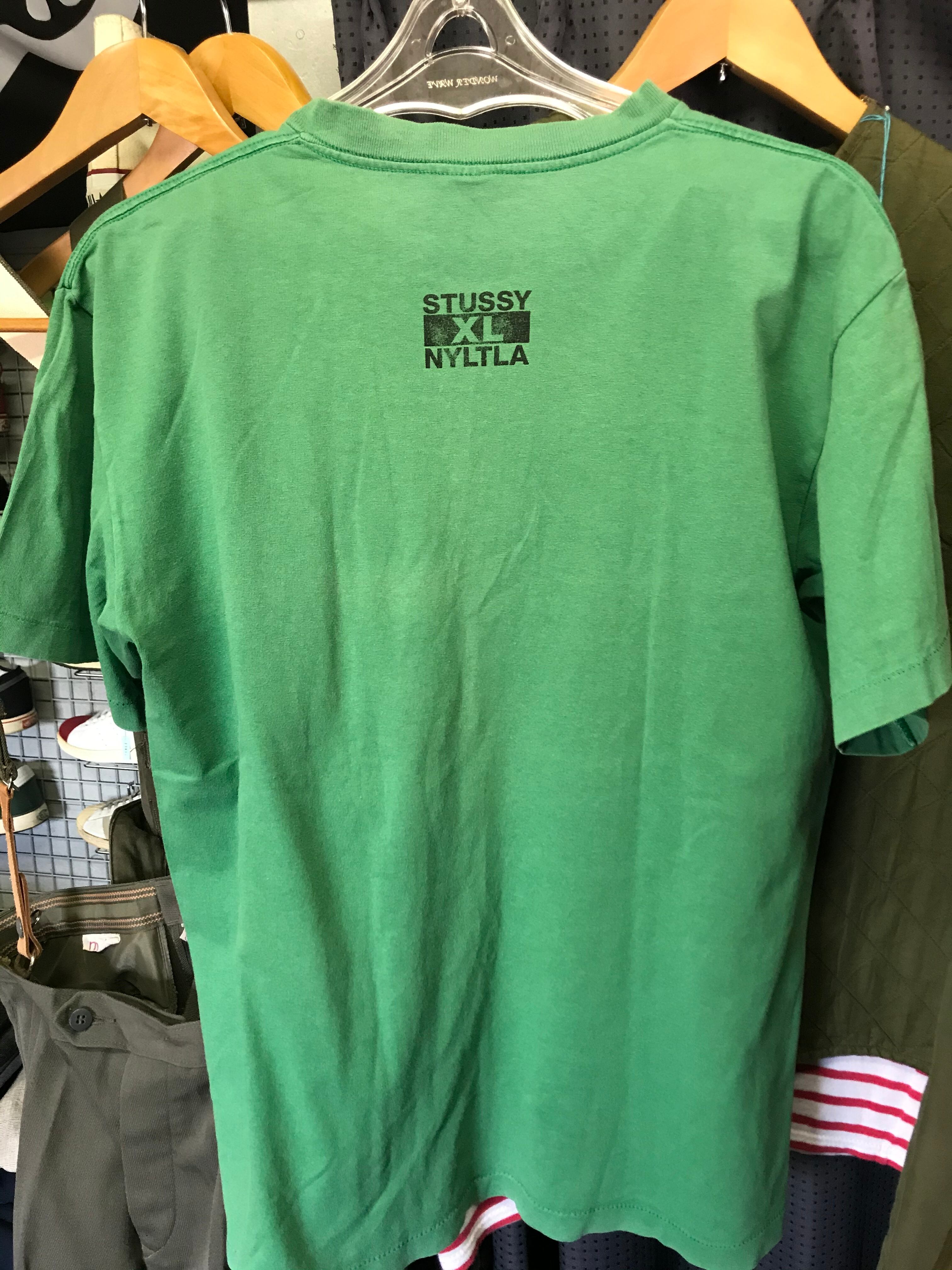 used 90s Lサイズ stussy Tシャツ アメリカ製 グリーン | 送料無料 ...