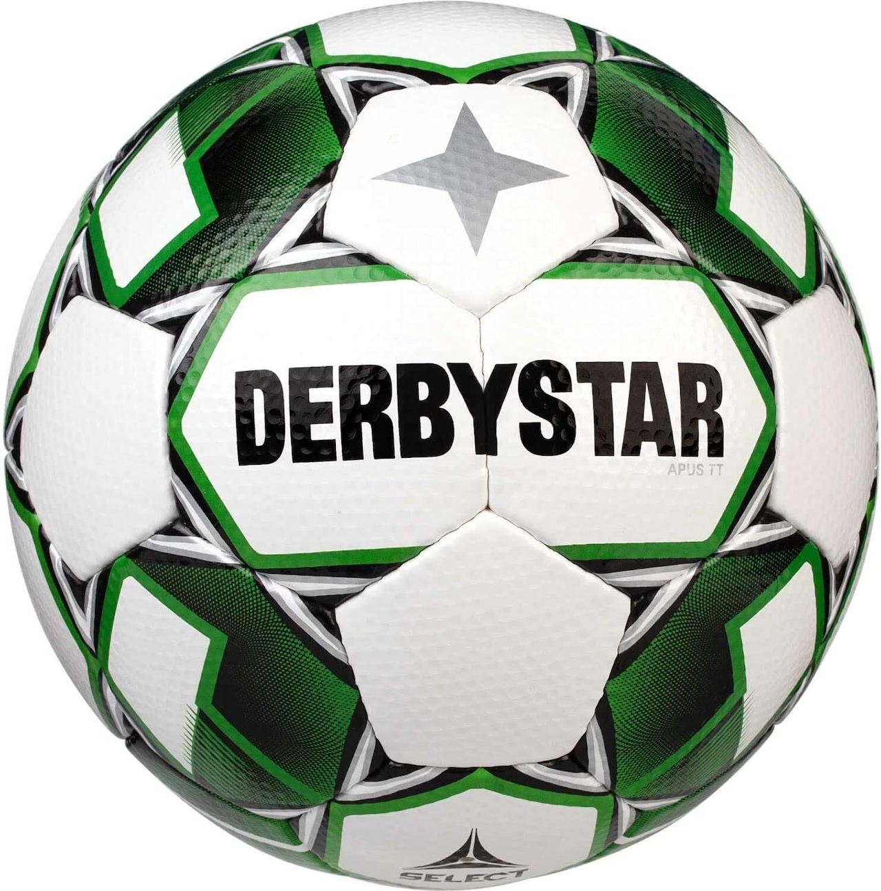 ダービースター(DERBYSTAR) サッカーボール 5号球 APUS(エイパス) TT IMS承認球 ホワイト/グリーン 中学生 高校生 社会人用
