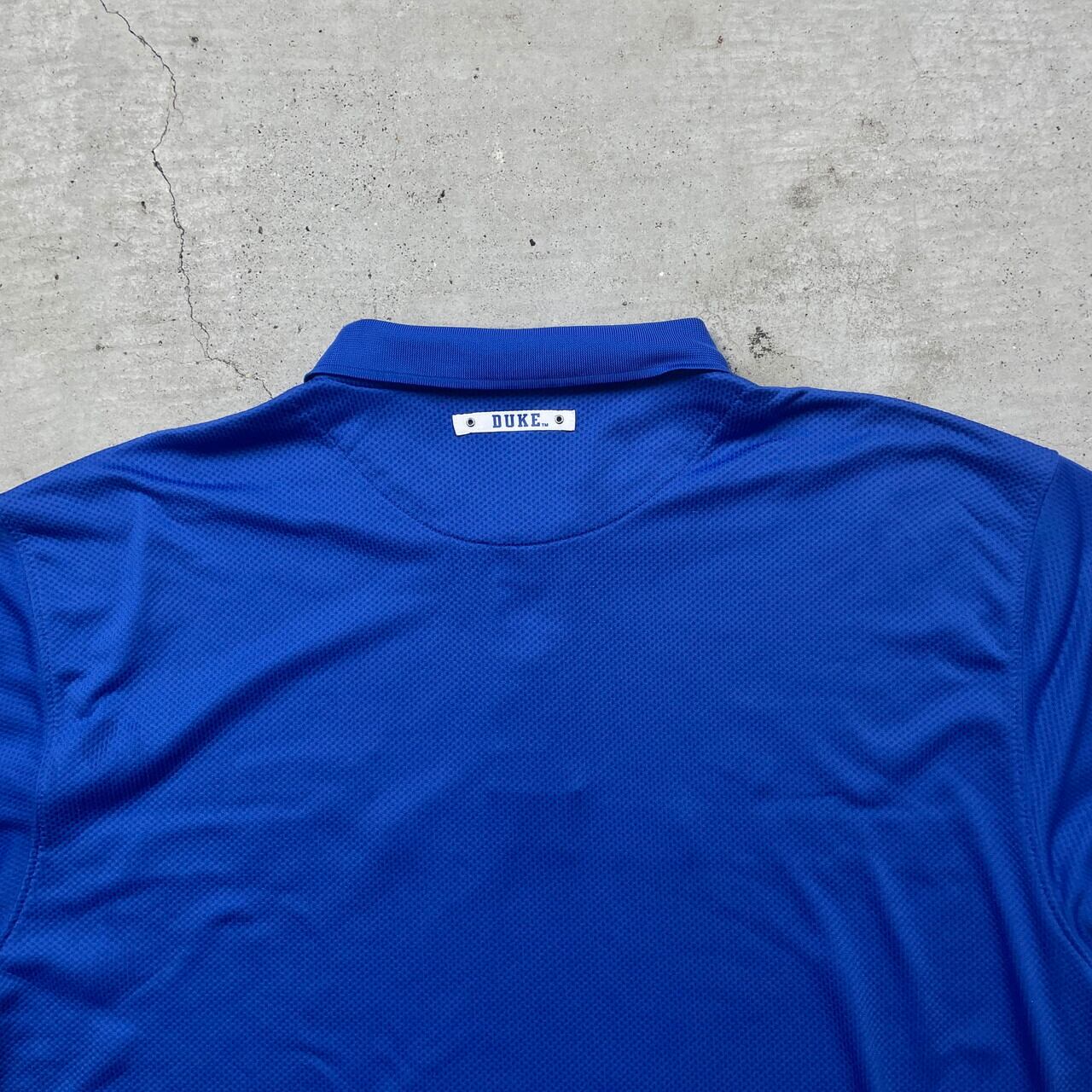 ナイキ ゲームシャツ 刺繍ロゴ 青　ブルー XL 長袖 メンズ スポーツ　90 90年代 NIKE TEAM ナイキ 長袖ゲームシャツ スウォッシュロゴ刺繍