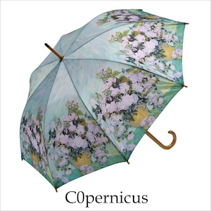 umbrella　ゴッホ(ホワイトローズ） 名画木製ジャンプ傘 　浜松雑貨屋Copernicus