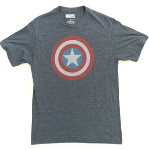 1792J キャプテン・アメリカ マーク マーベルコミック Tシャツ メンズ US古着 サイズM
