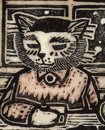 木版画「雪の晩」版画家・漫画家／藤宮史のオリジナル版画 | 藤宮史