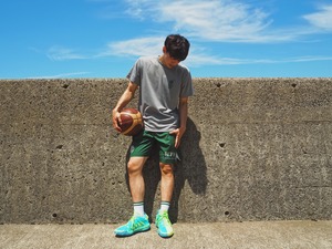 2021 SS “BASKETBALL RIM(DRY)”colour Gray×Deepgreen