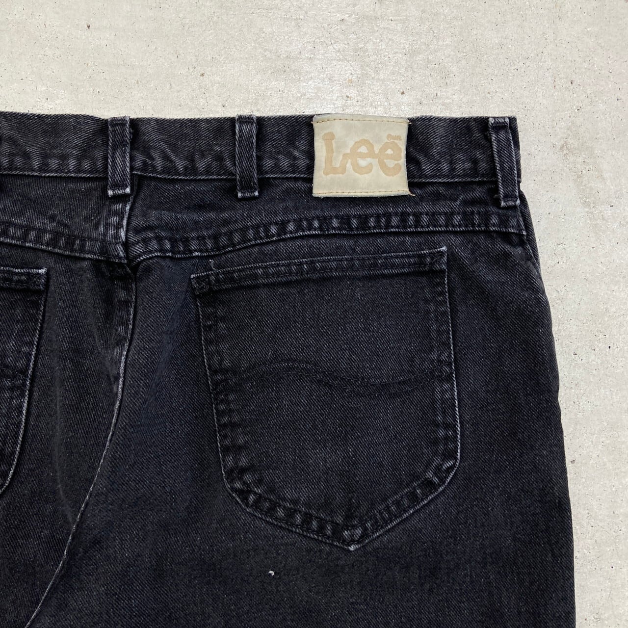 90年代 USA製 Lee リー 200-8908 ブラックデニムパンツ テーパード 