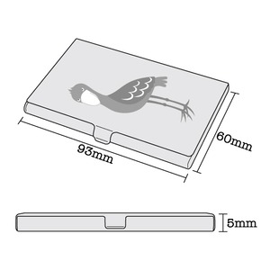 ステンレスカードケース　ハシビロコウ