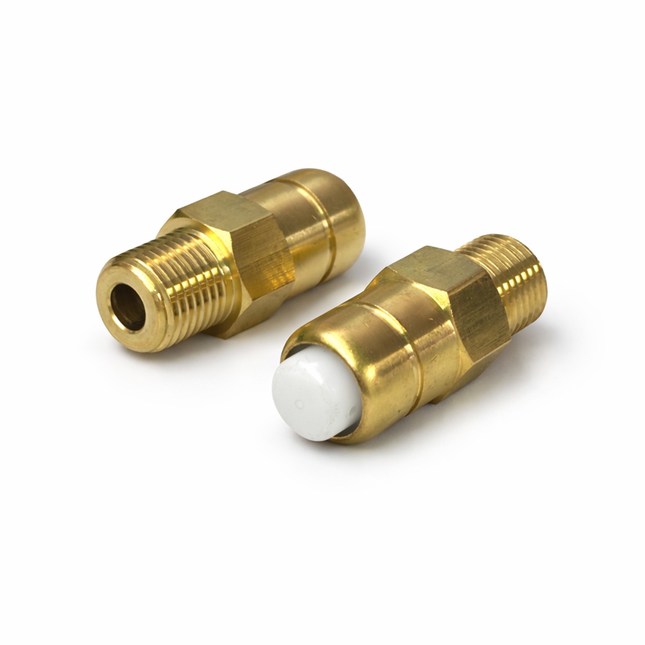 「ポンプ用」余水口金属パーツ 2個セット 真鍮製 排水口部品 耐久性 高精度加工 交換用アクセサリー