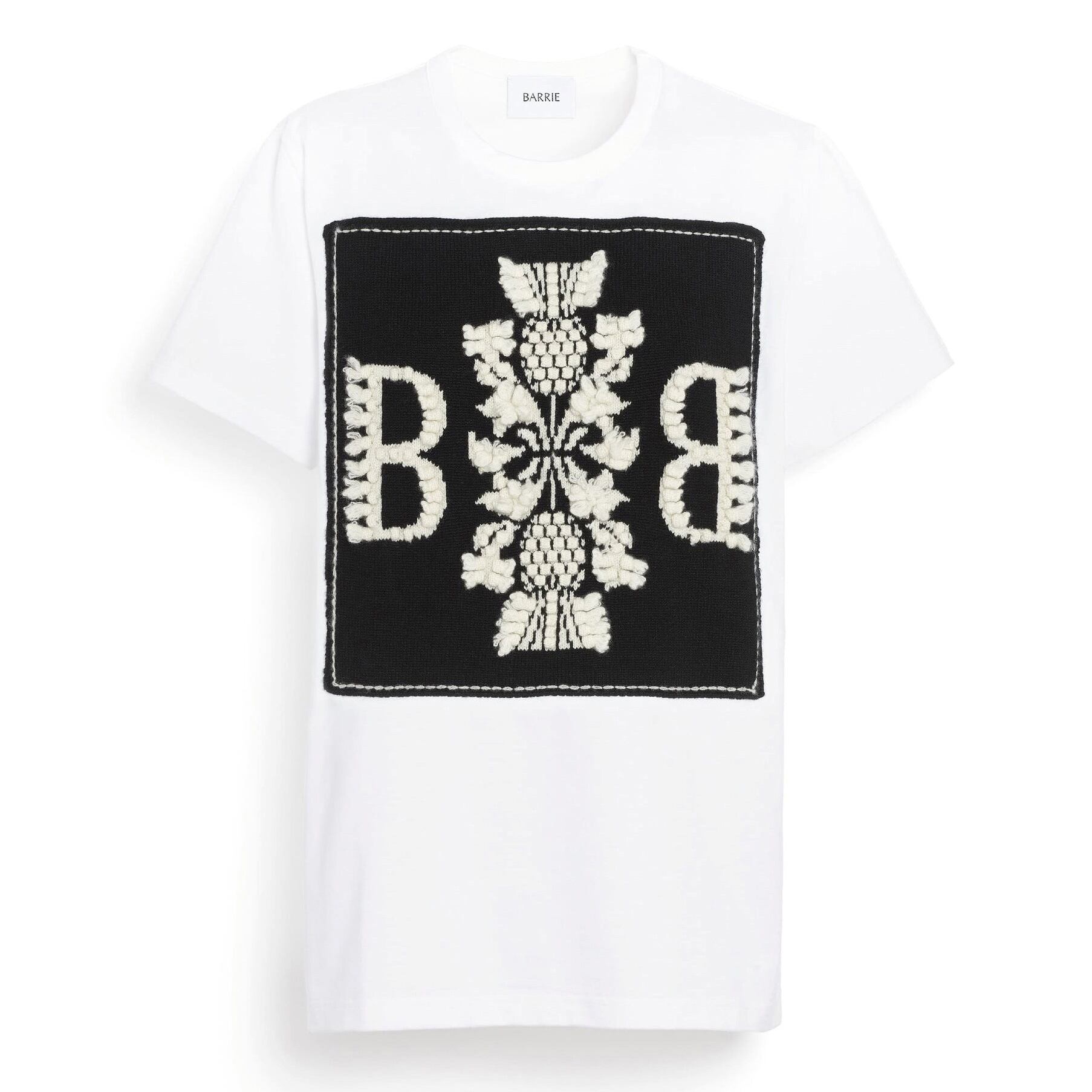 BARRIE THISTLE LOGO TEE WHITE/BLACK WHITE