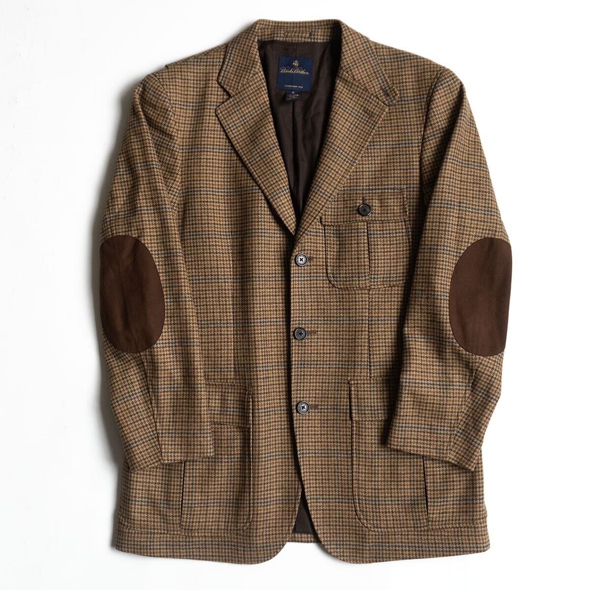 ブルックスブラザーズ エルボーパッチ　テーラードジャケット 美品】 BROOKS BROTHERS 【ELBOW PATCH TAILORED JACKET】M