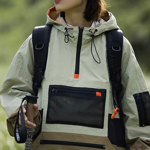 アウトドア プルオーバー マウンテンパーカー ジャケット JR436