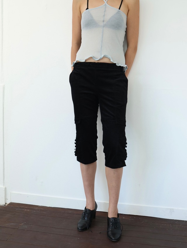 【ulikasanctus】DOUBLE LAYERED CROPPED PANTS