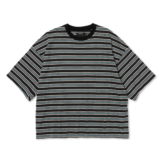 ROTOL / WIDE TWIST SHORT SLEEVE TEE BORDER(MIDNIGHT)