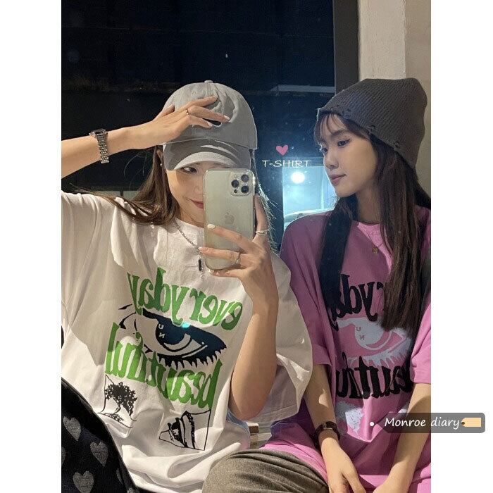 ルーズTシャツ シャツ スプリング 春物 モンロー85362830072