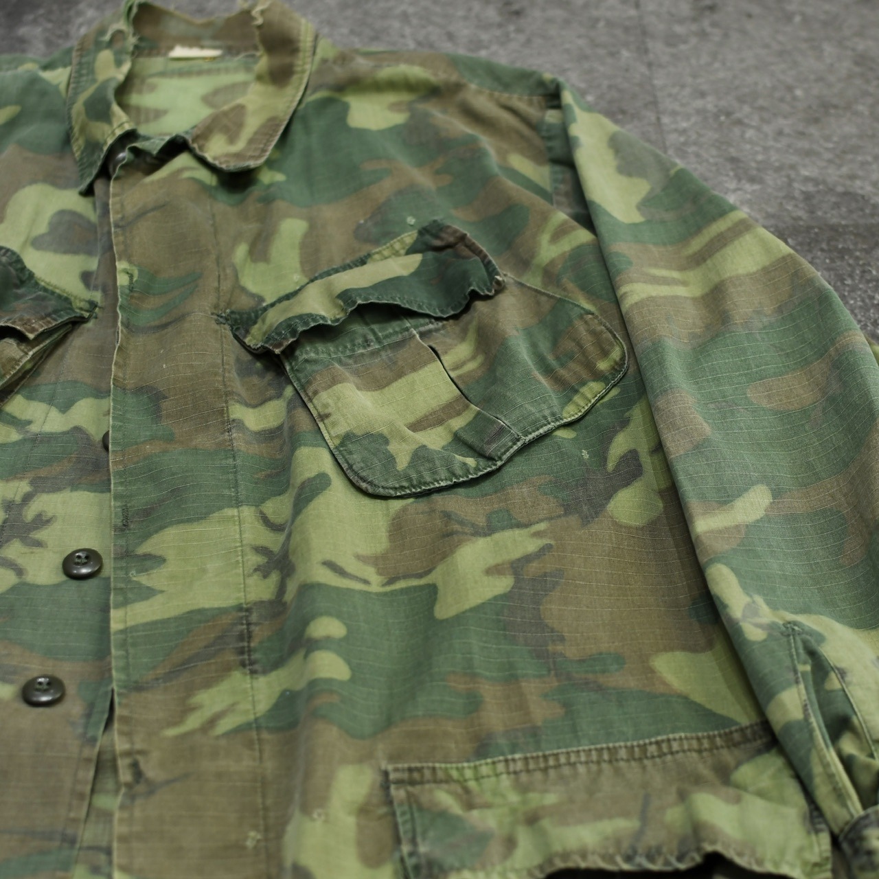 60's~ usarmy jungle fatigue jacket 4th boro