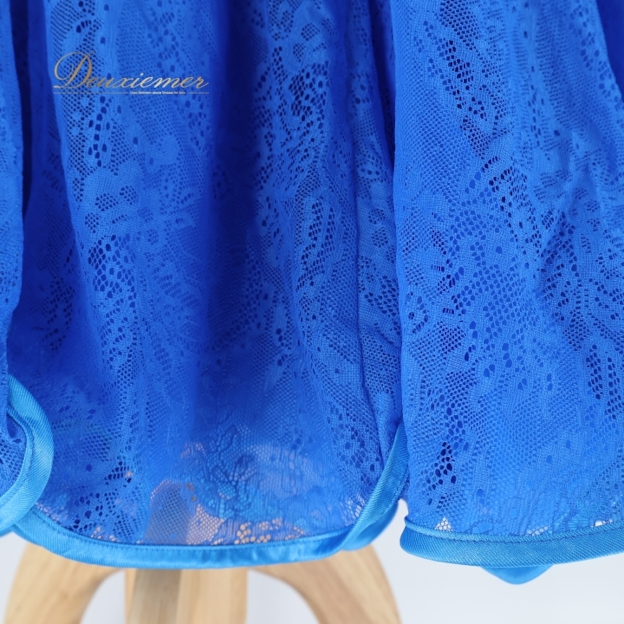 社交ダンス 衣装 セキネ SEKINE スタンダード ドレス ワンピース 青 フリル レース パーティ 発表会 ブルー系 大人用 コスチューム おしゃれ フェミニン エレガント 衣装発表会 パーティードレス スタイリッシュ 上品