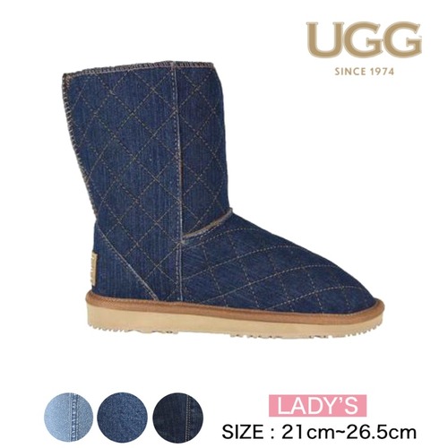 [UGG 1974] クラシック キルト デニム ミドル ブーツ