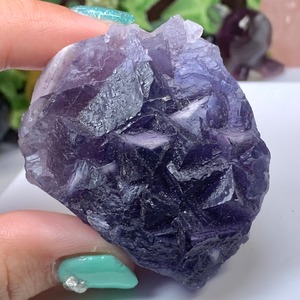 33.幻想的な色合い☆ヤオガンシャン産・パープルフローライト原石