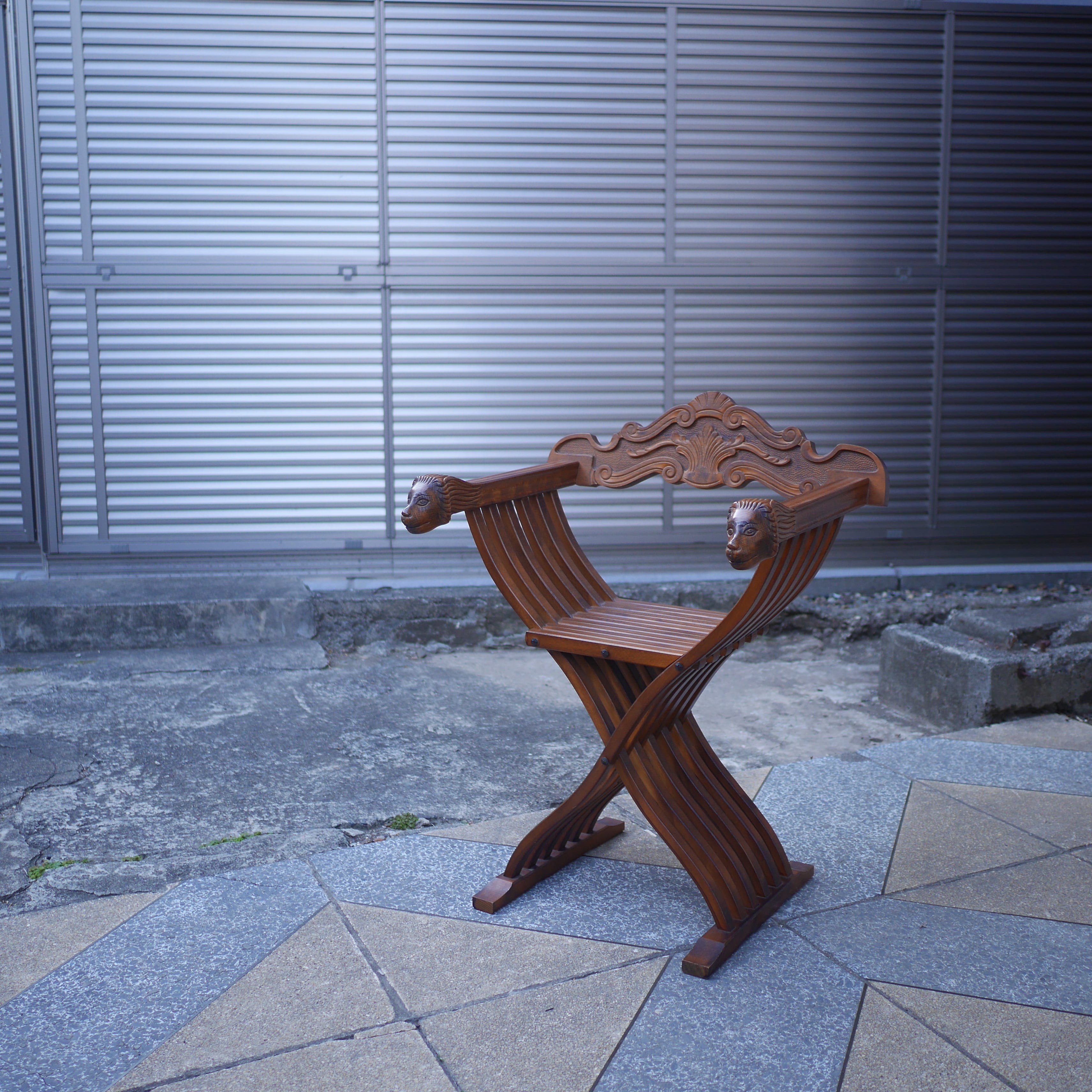 ♡イタリア製　サヴォナローラチェアー 木製折り椅子♡ サヴォナローラチェア | トリノス-torinoth- | 新宿区神楽坂の