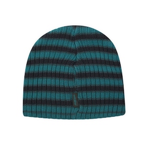 YARDSALE / STRIPE BEANIE GREEN x BLACK