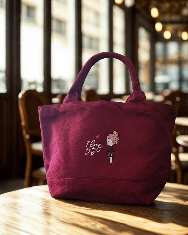 トートバッグ（ワインレッド） ♡恋するアイリー♡