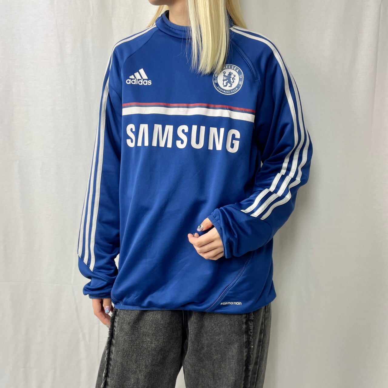 CHELSEA FC チェルシー　Tシャツ　サッカー　ゲームシャツ　ブルー　青