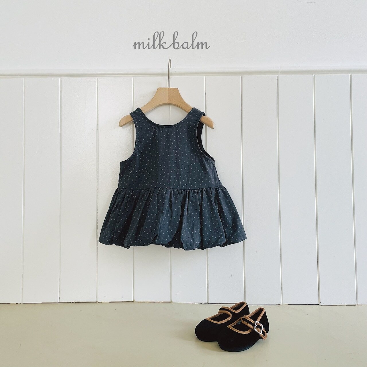 韓国子供服 / 26Autumn / Milkbalm / パンプキン ワンピース / 女子服 / キッズ服 / 秋服 *XS~XL*