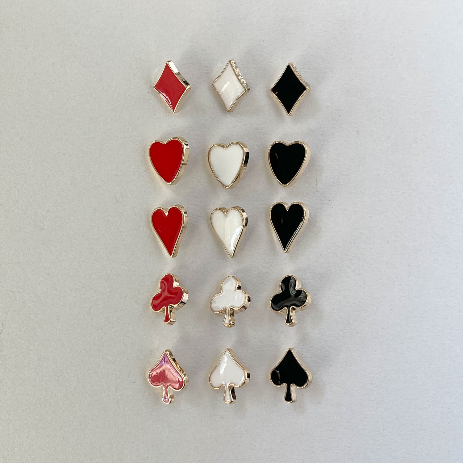 トランプマークのエポカラーボタン（13~15mm） | Dua-アクセサリー