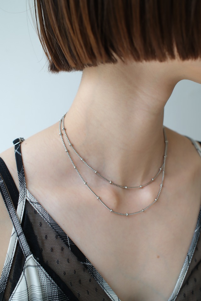 Sea'ds Mara　Flow Ball Glasses Chain　Silver