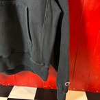 00s Champion / PREMIUM REVERSE WEAVE / 刺繍ロゴ / ブラックパーカー / オーバーサイズ / 企業ロゴ