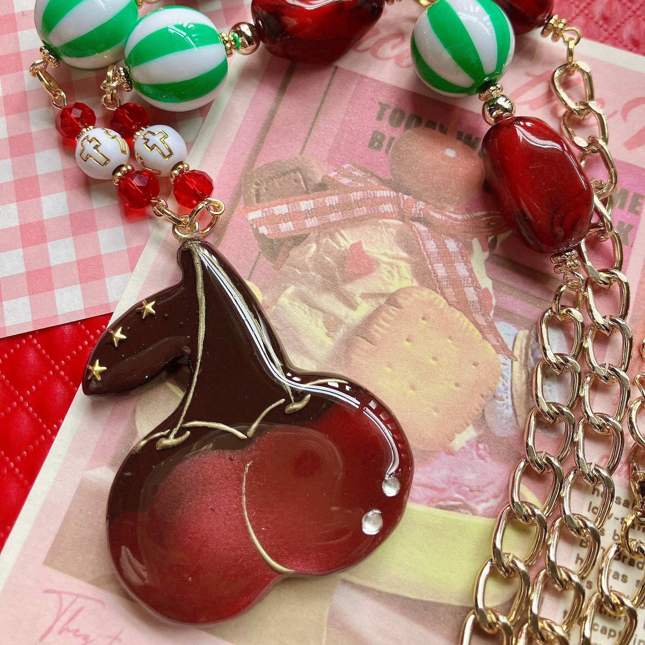 クリームソーダのプラチェーンキーホルダー | sugarratties